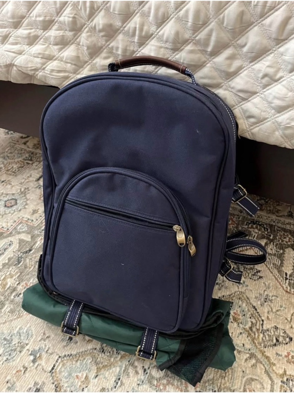 Picnic by Ascot Navy Backpack